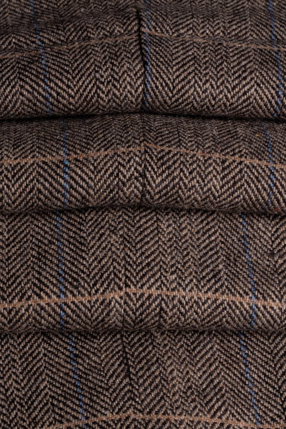 Men's Wool Blend Herringbone Check Suit - Albert