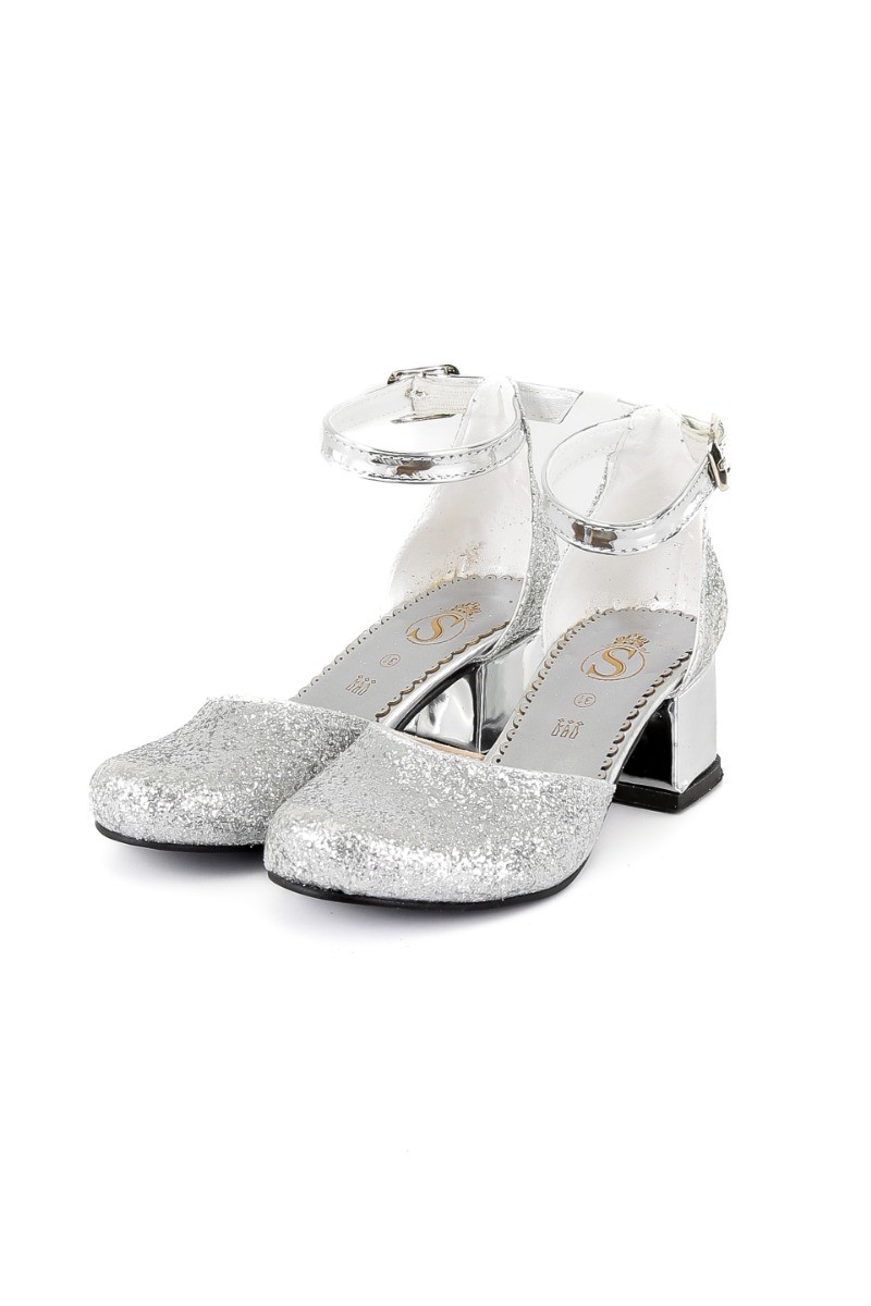 Silver glitter mary jane on sale heels