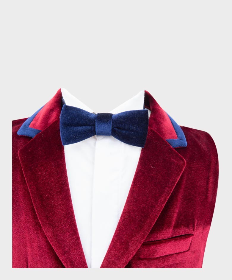 Boys Velvet Waistcoat Set