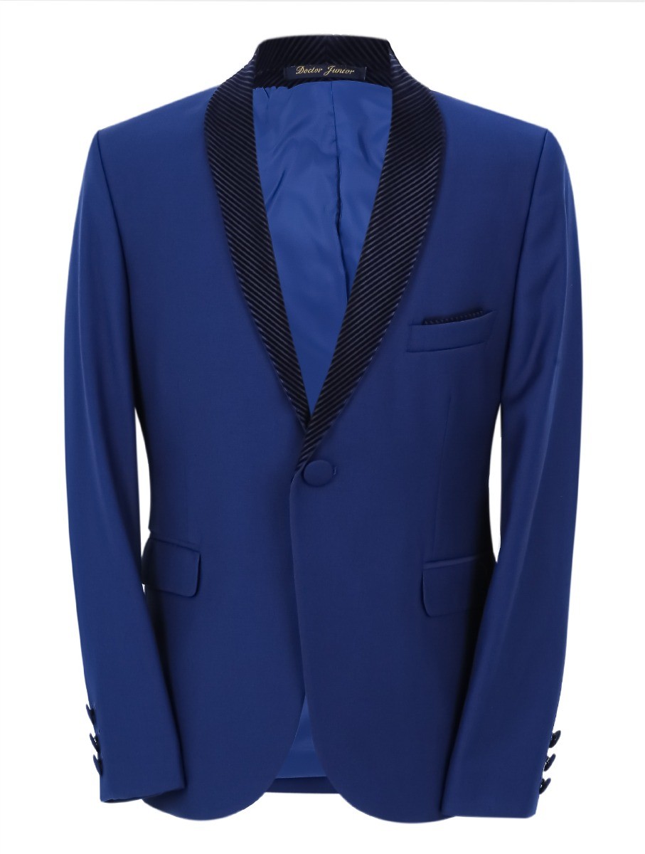 Boys Tuxedo Suit - Corduroy Velvet Waistcoat & shawl lapel