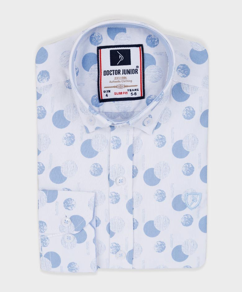 boys polka dot shirt