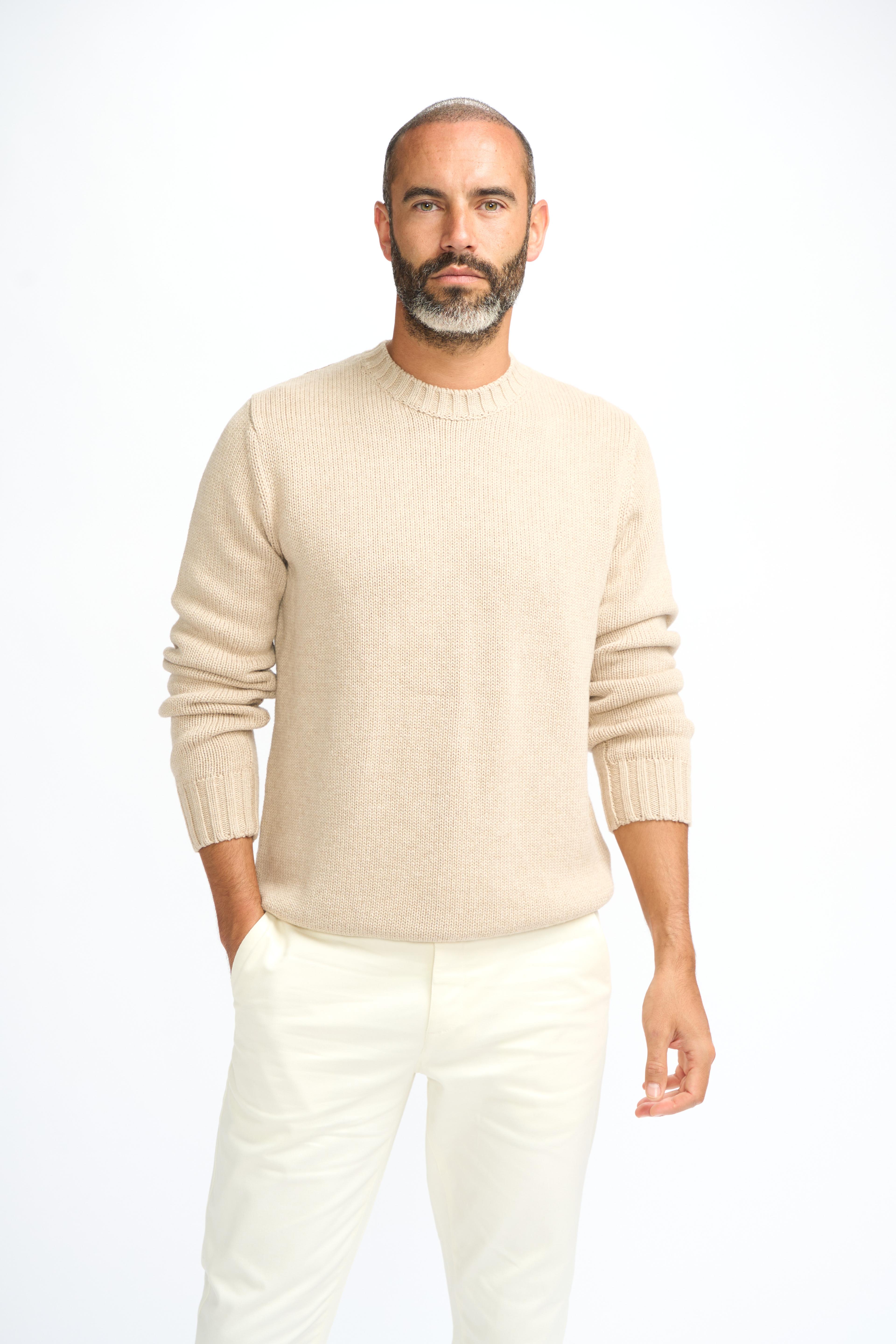 Men’s Classic Knit Pullover Jumper - FARREL  - Grey