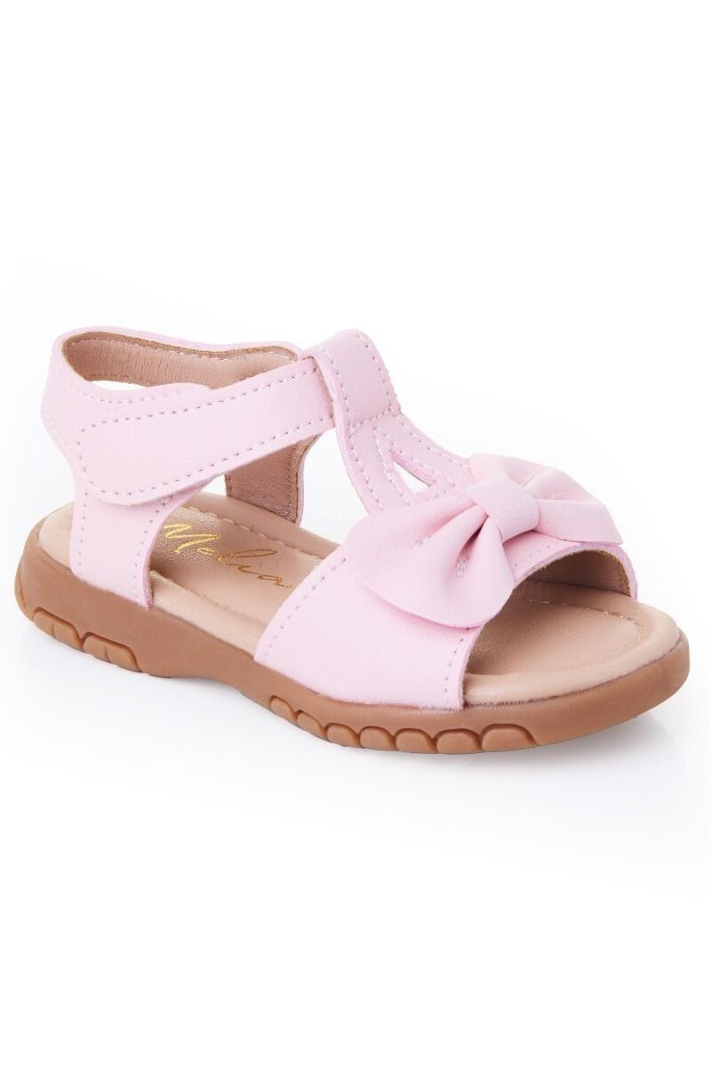 Girls’ T-Bar Sandal Shoes with Bow - MATILDA