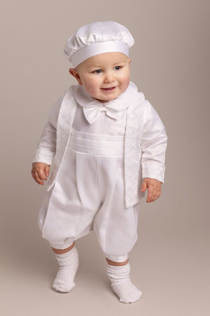 Baby Boys White Christening Outfit Set - LIAM