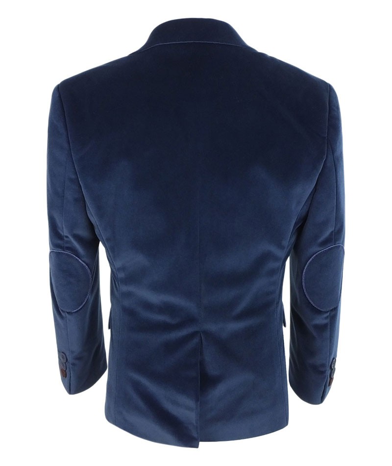 Royal blue blazer outlet mens velvet