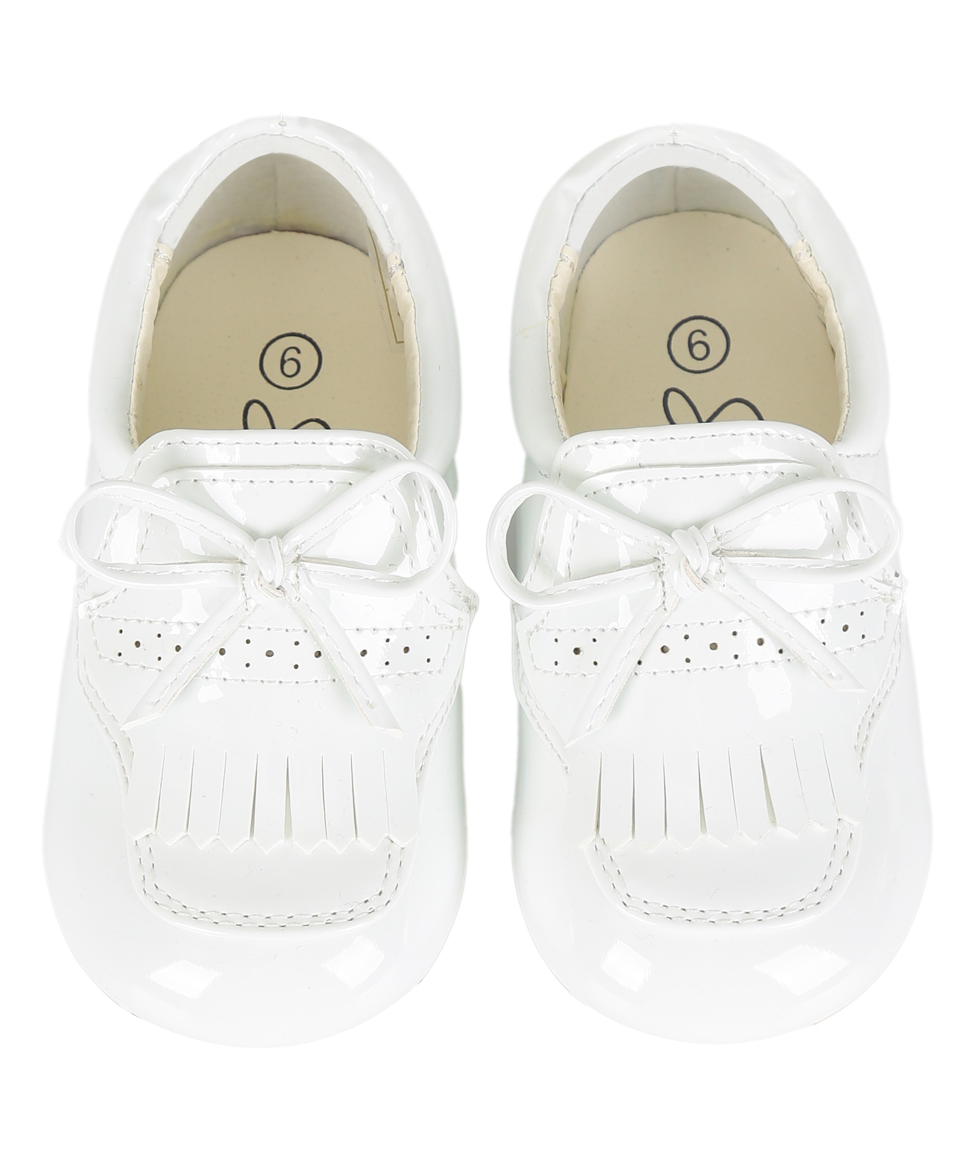 Baby Boys Pre- walker Patent Loafer - ADAM - White