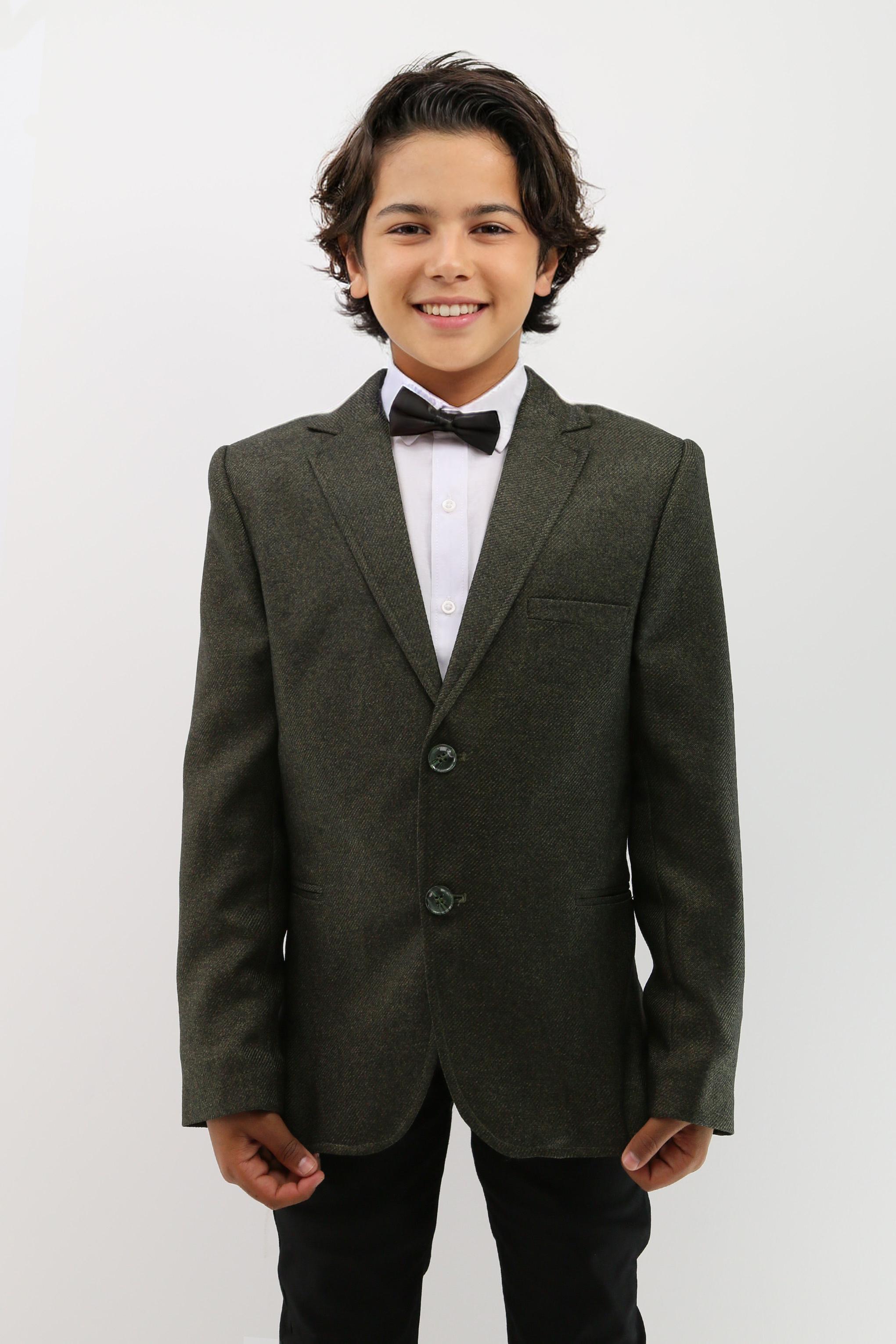 Boys Formal Textured Blazer Jacket