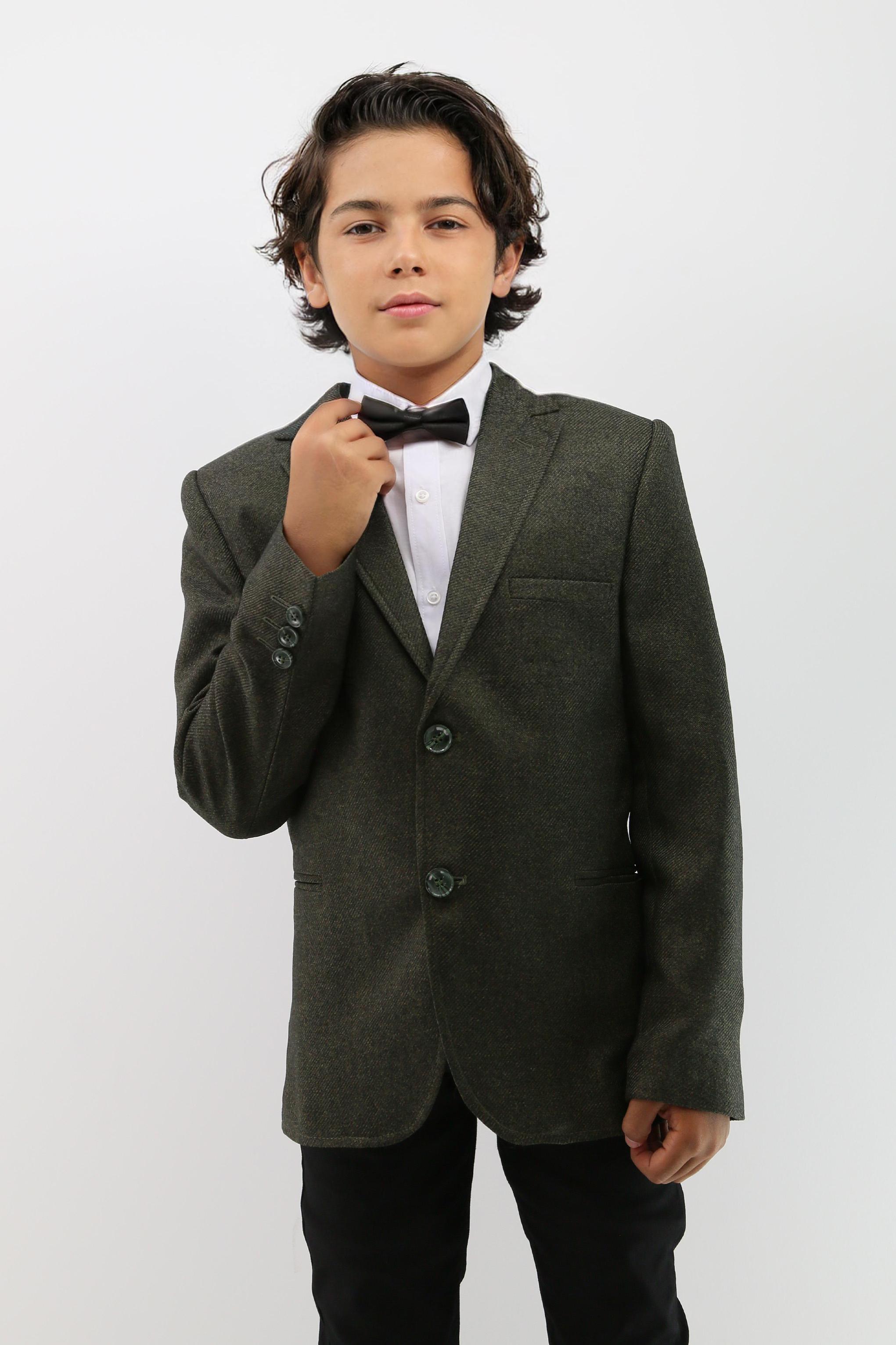 Boys Formal Textured Blazer Jacket