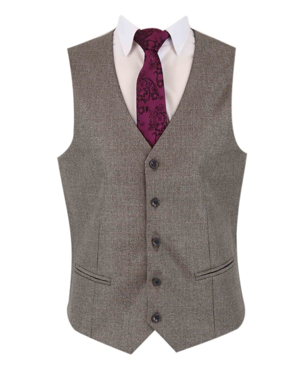 Men's Textured Tailored Fit Suit - ADRIAN