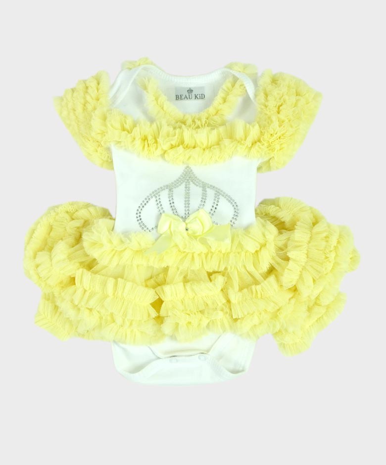 Baby Girl Tulle Cotton Tutu Bodysuit