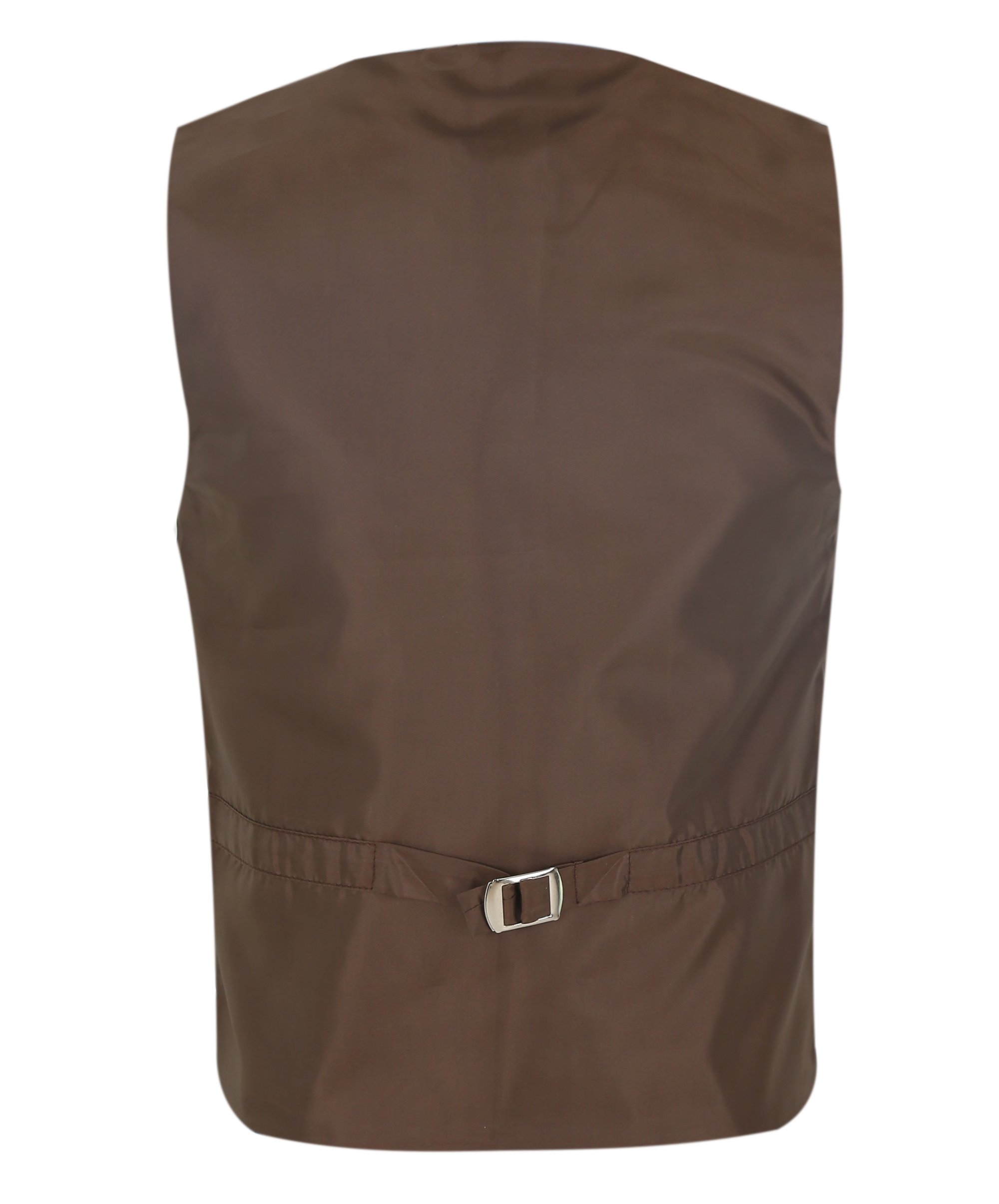 Boys Herringbone Tweed Waistcoat Suit Set - Light Brown