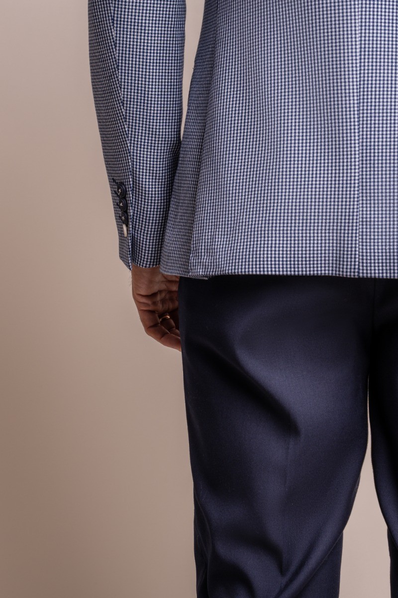 Men's Slim-Fit Blue Suit Jacket - BARESI