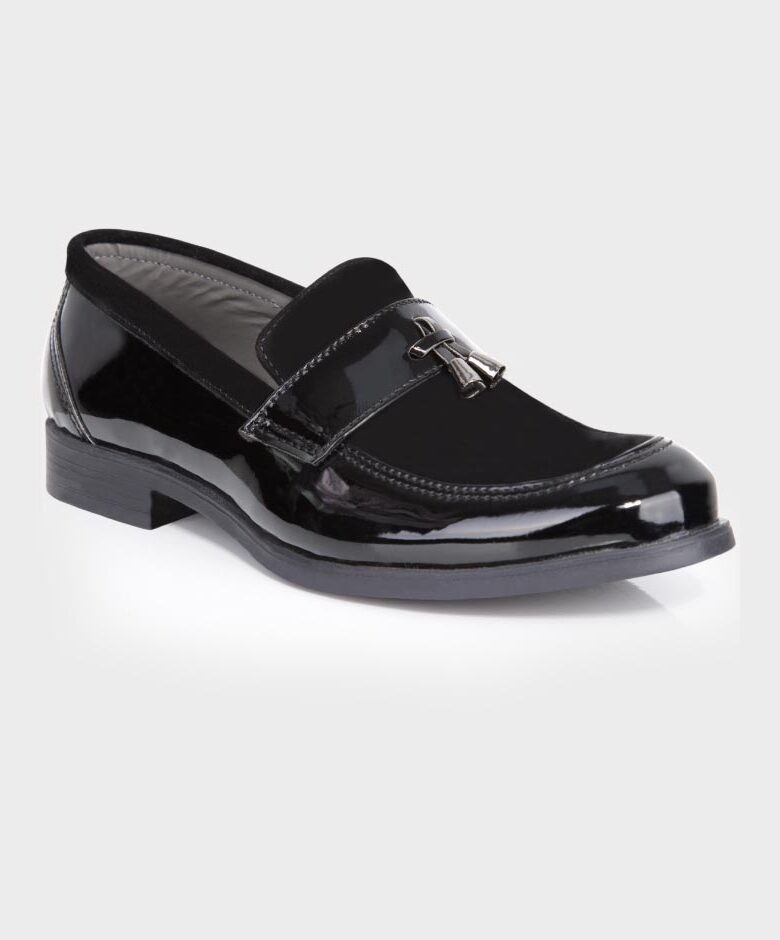 Baby Boys & Boys leather and Suede Slip on Formal Tassel Loafers