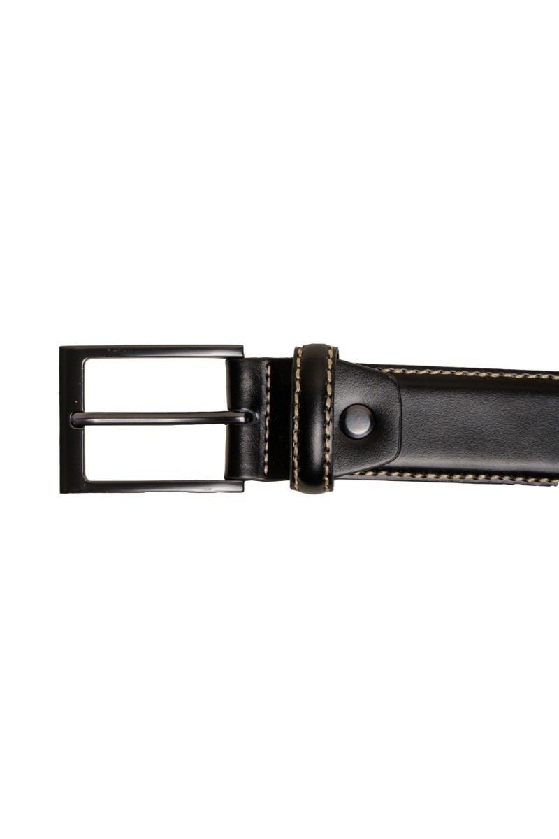 Men's Stitched Leather Belt Accessory