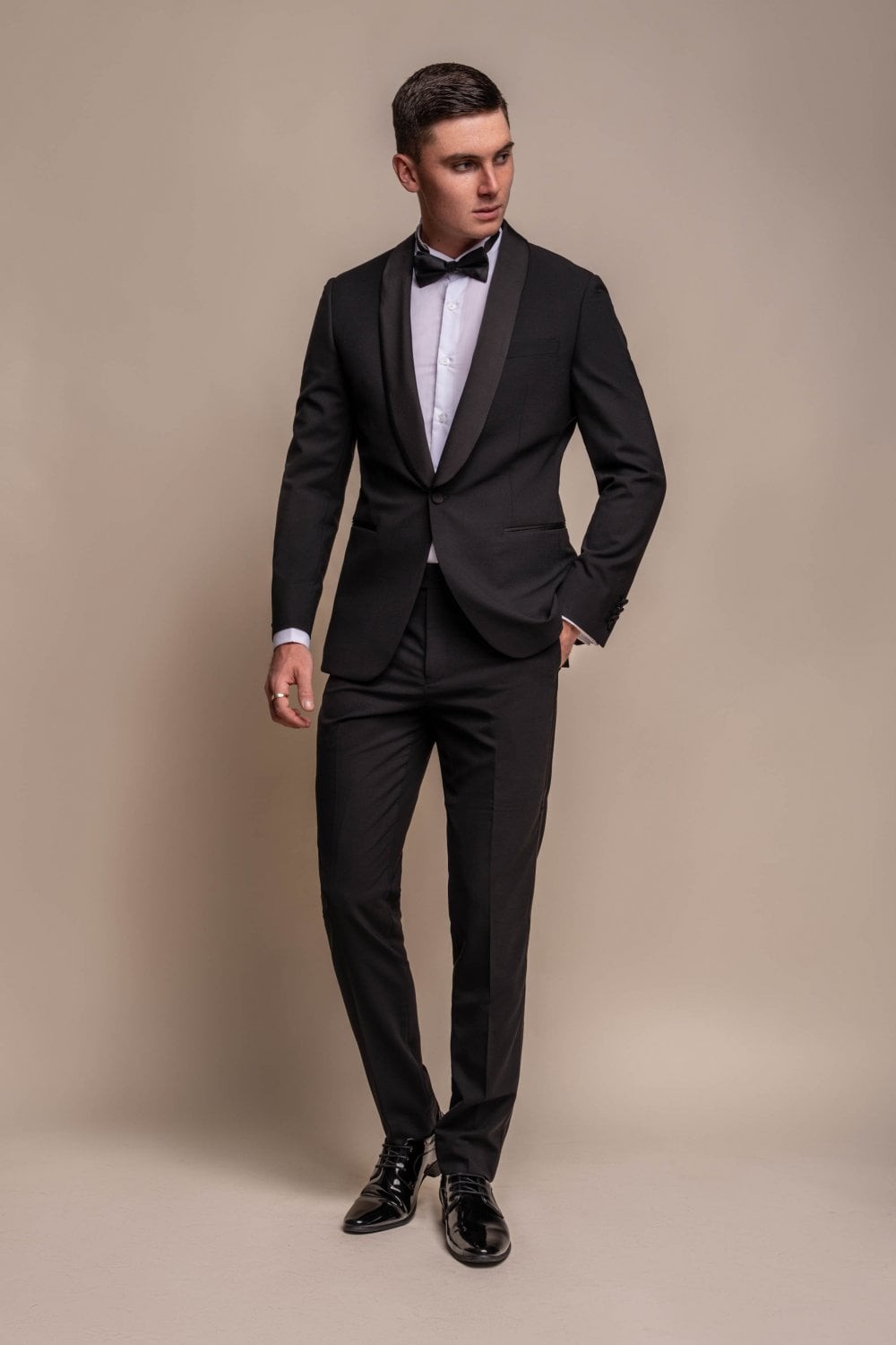 Men's Slim Fit Wool Blend Tuxedo Dinner Suit - ASPEN