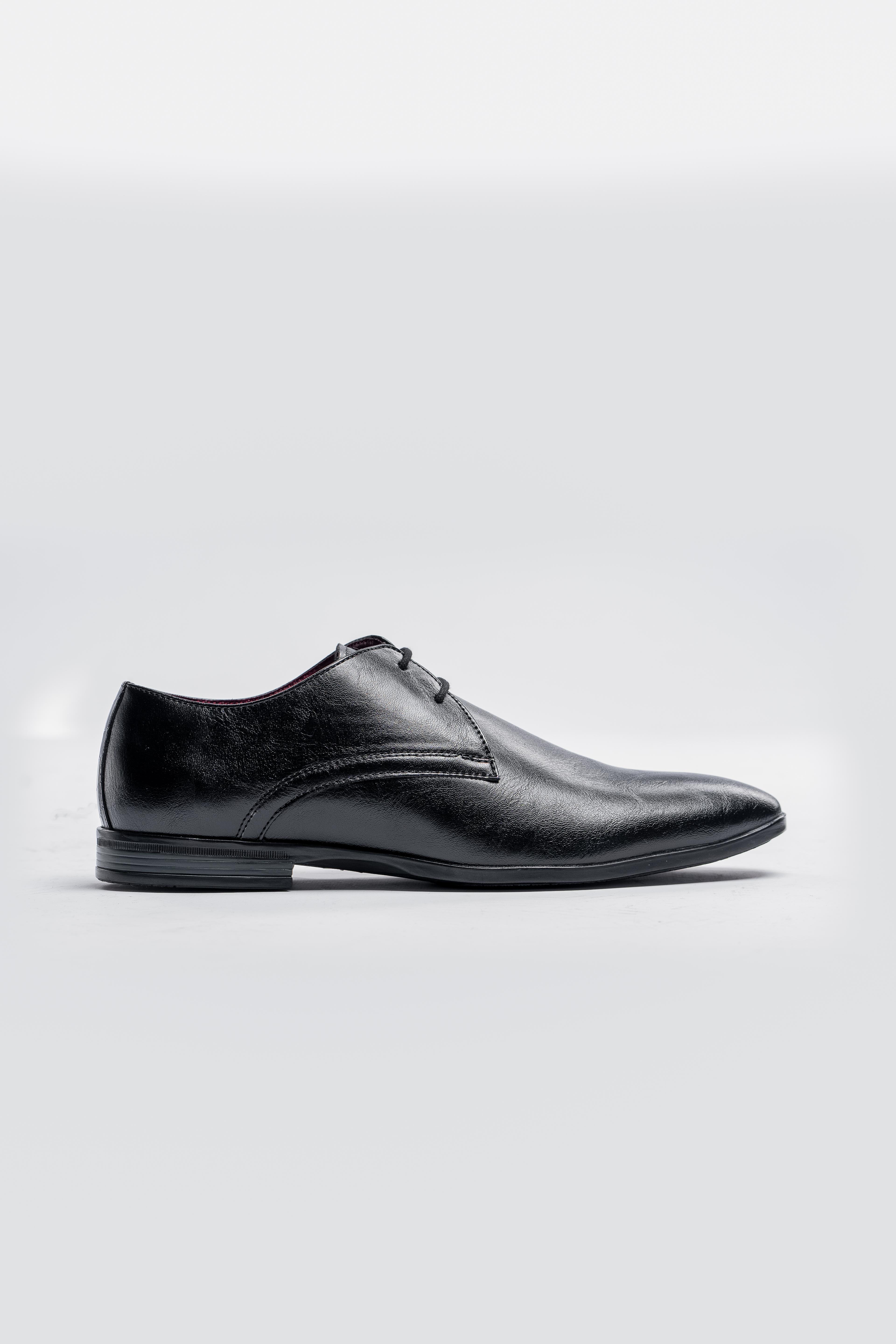 Men's Lace Up Derby Dress Shoes - MALPI Black