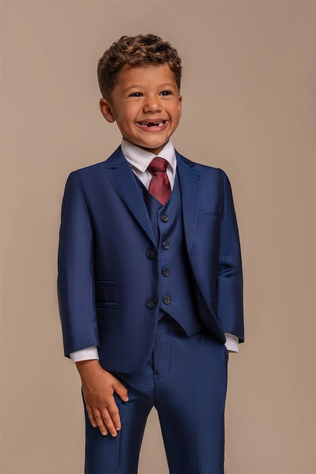 Boys Slim Fit Royal Blue Suit - FORD