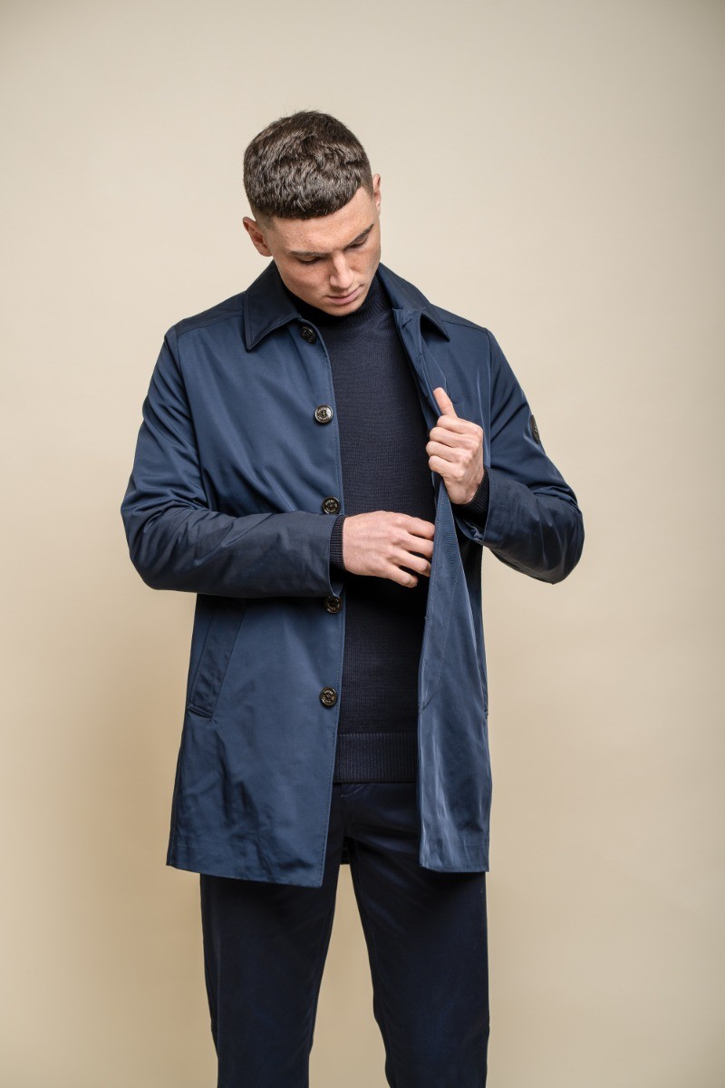 Men's Mi-Length Lightweight Casual Coat - BARRACUDA