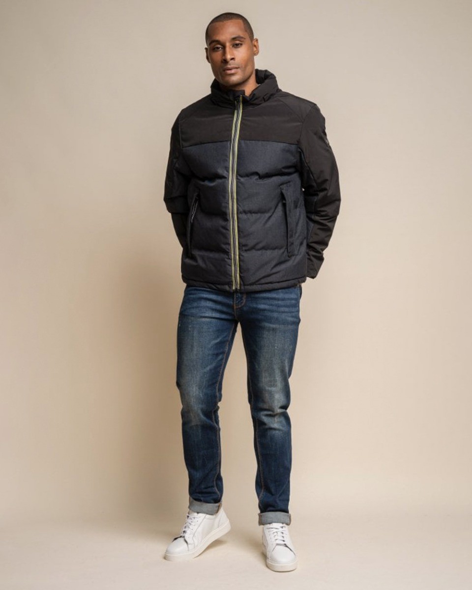 Men's Padded Midi Coat - Farros Puffer