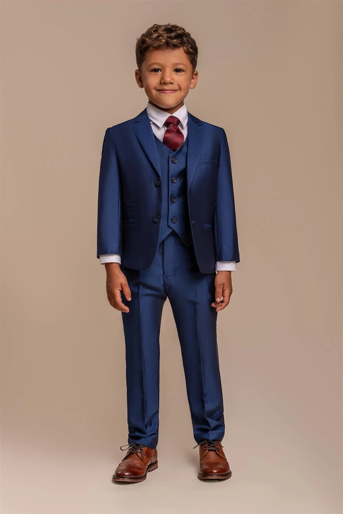 Boys Slim Fit Royal Blue Suit - FORD