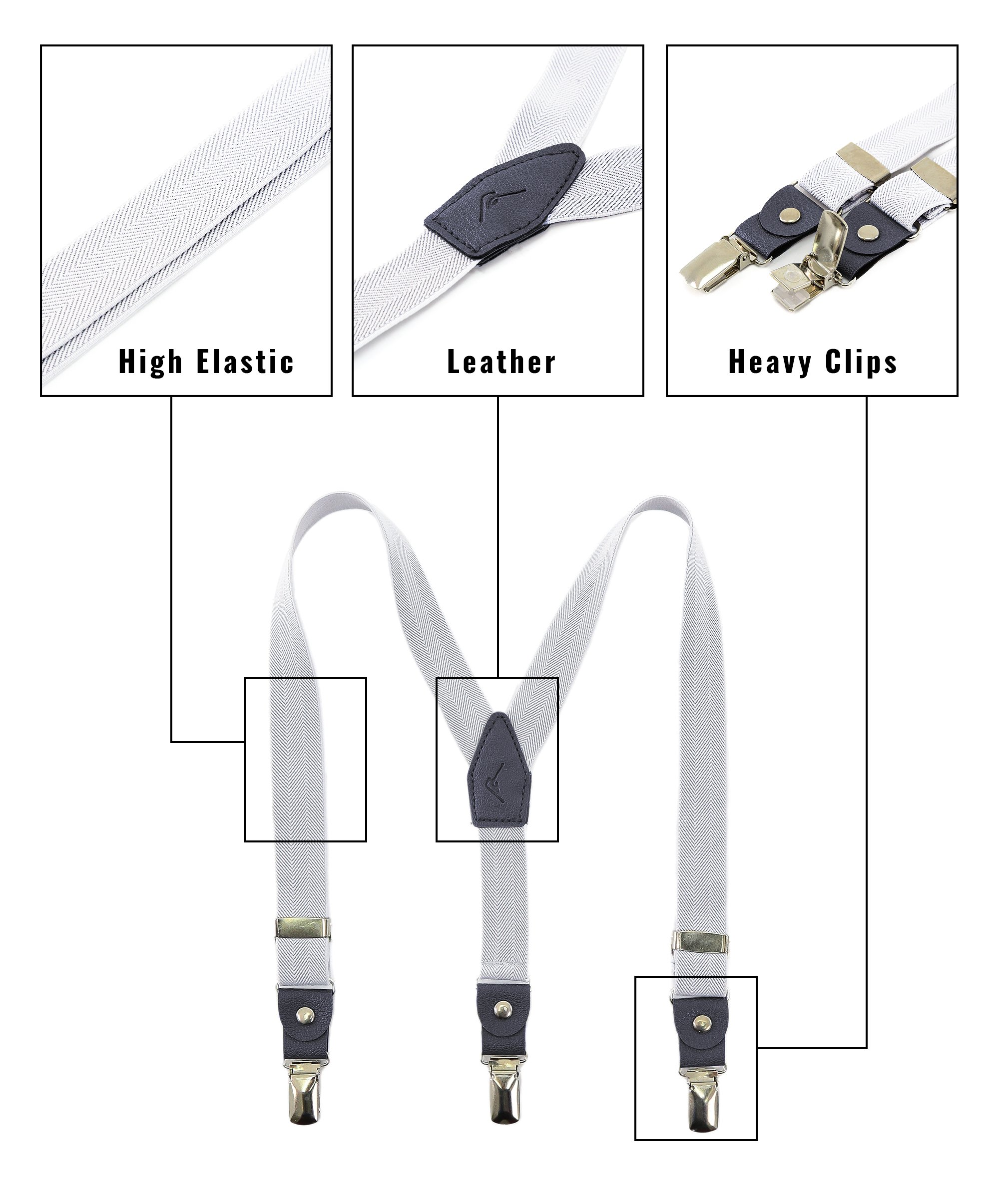 Boys Adjustable Y-Shape Suspenders