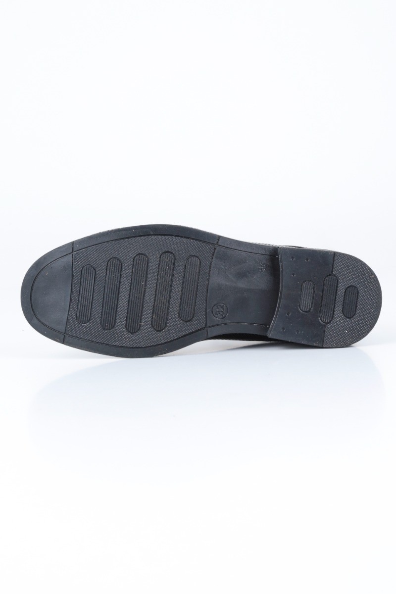Boys Patent Black Derby Shoes - UTAH - Black