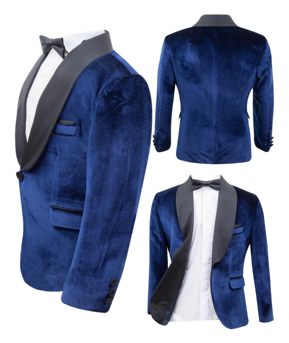 Boys Velvet Tuxedo Blazer Set - KINGSMAN