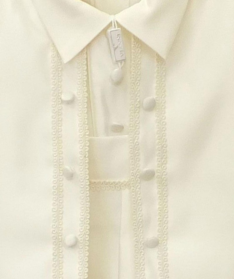 Baby Boys All In One Christening Suit - Ivory