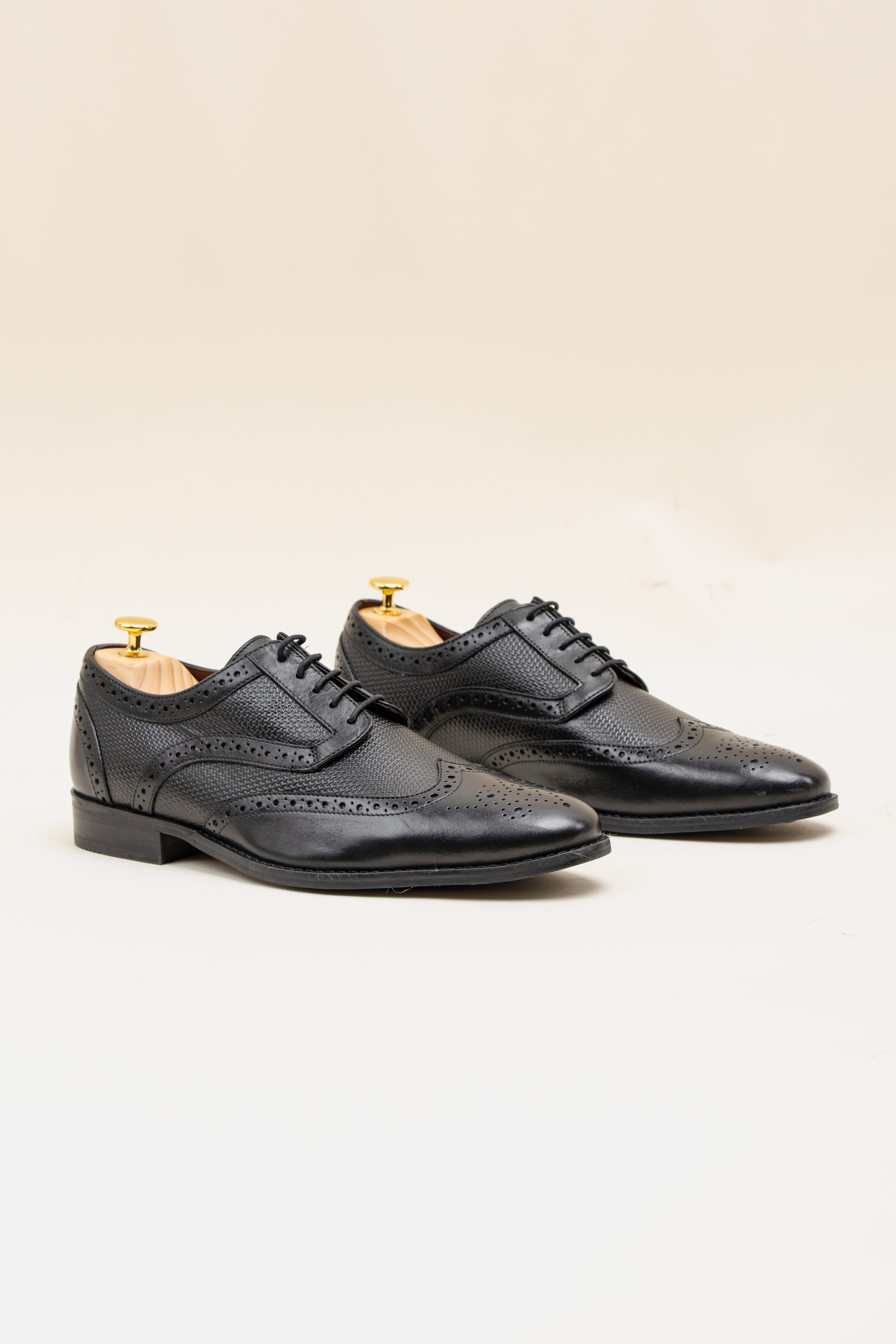 Men's Genuine Leather Wingtip Brogue Shoes - ORLEANS