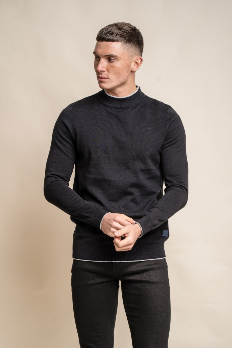 Men's Cotton Turtle Neck Jumper - New Rio 