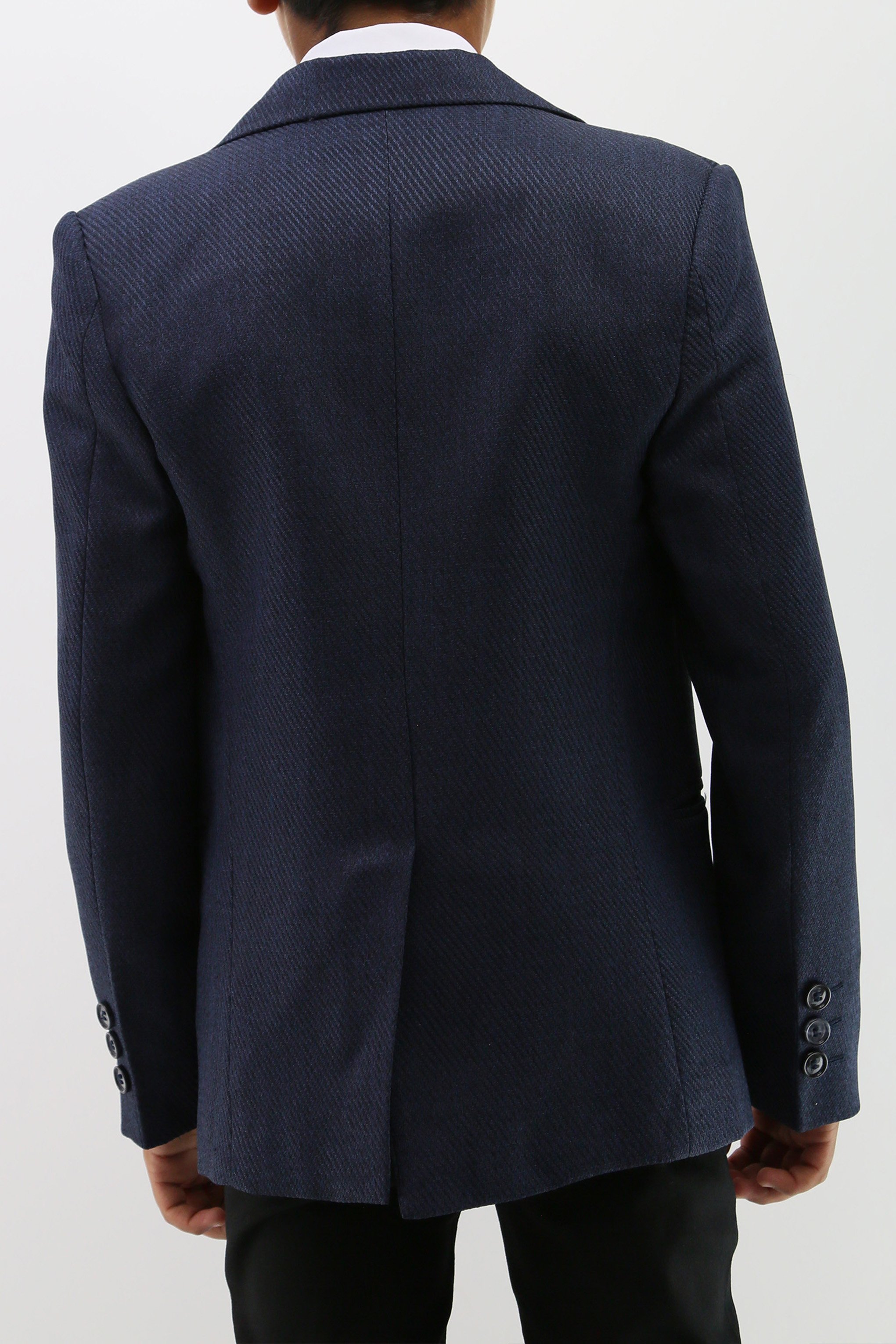 Boys Formal Textured Tweed Blazer