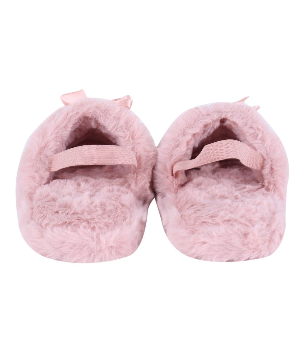 Girls Fur Plush Slipper - Pink