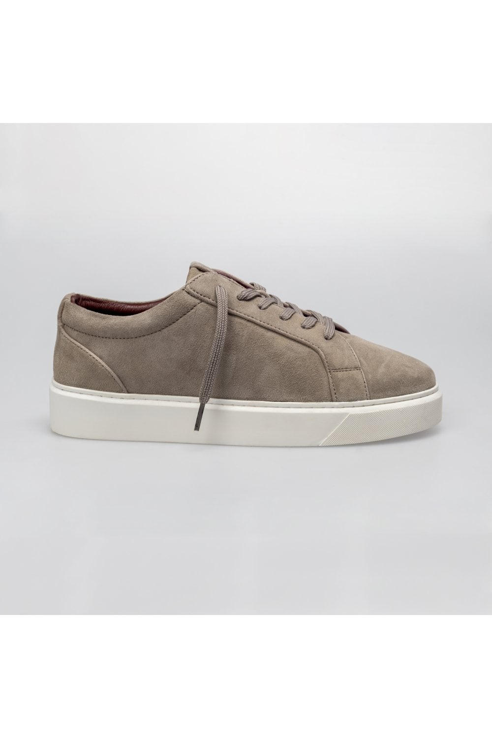 Men's Thick Rubber Sole Lace Up Sneakers - Stone Grey