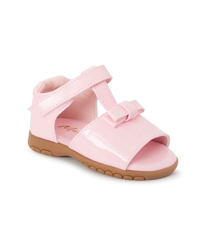 Girls Patent Bow Sandals – AMANDA