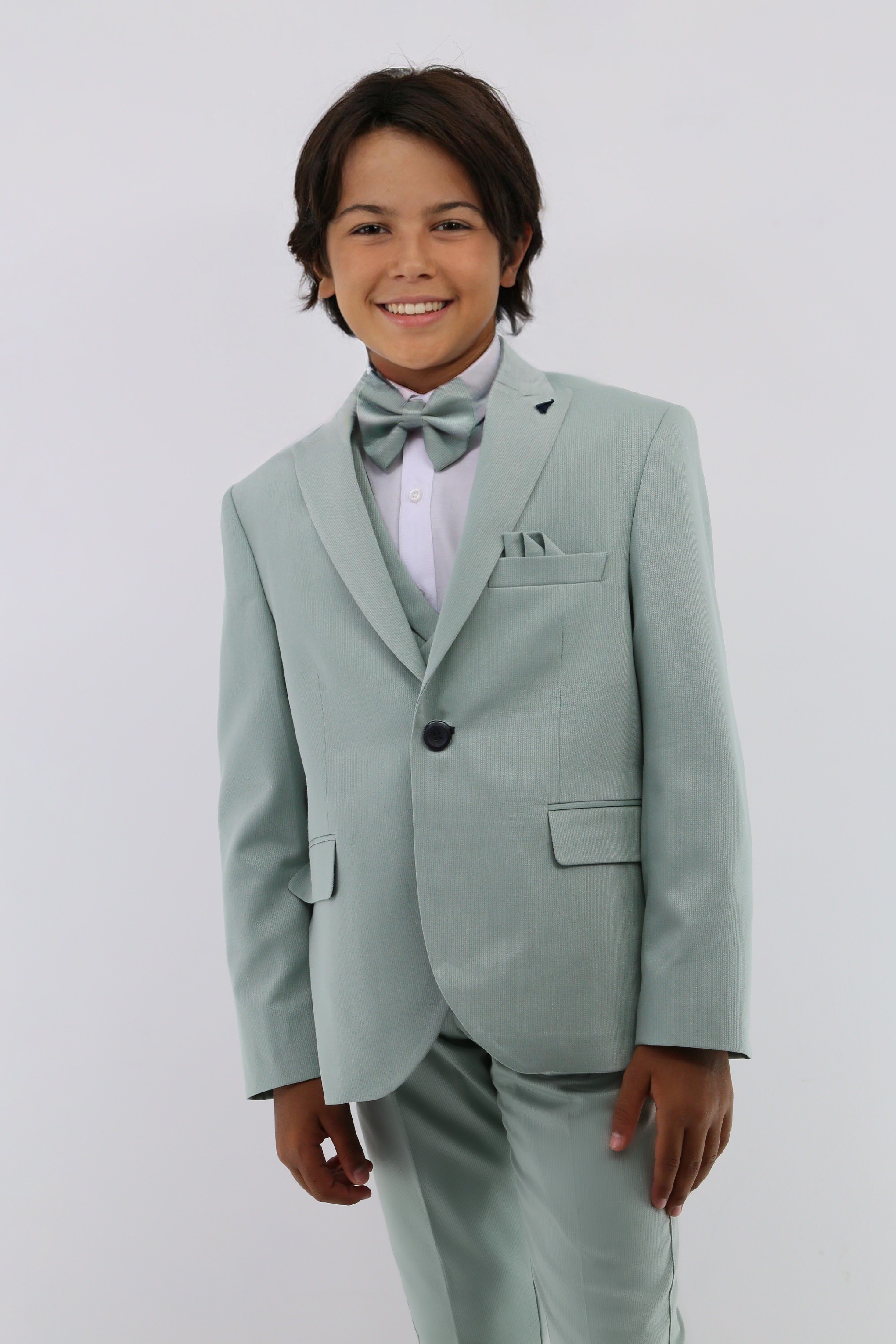 Boys Suit with Double Breasted Waistcoat 6 PC Set