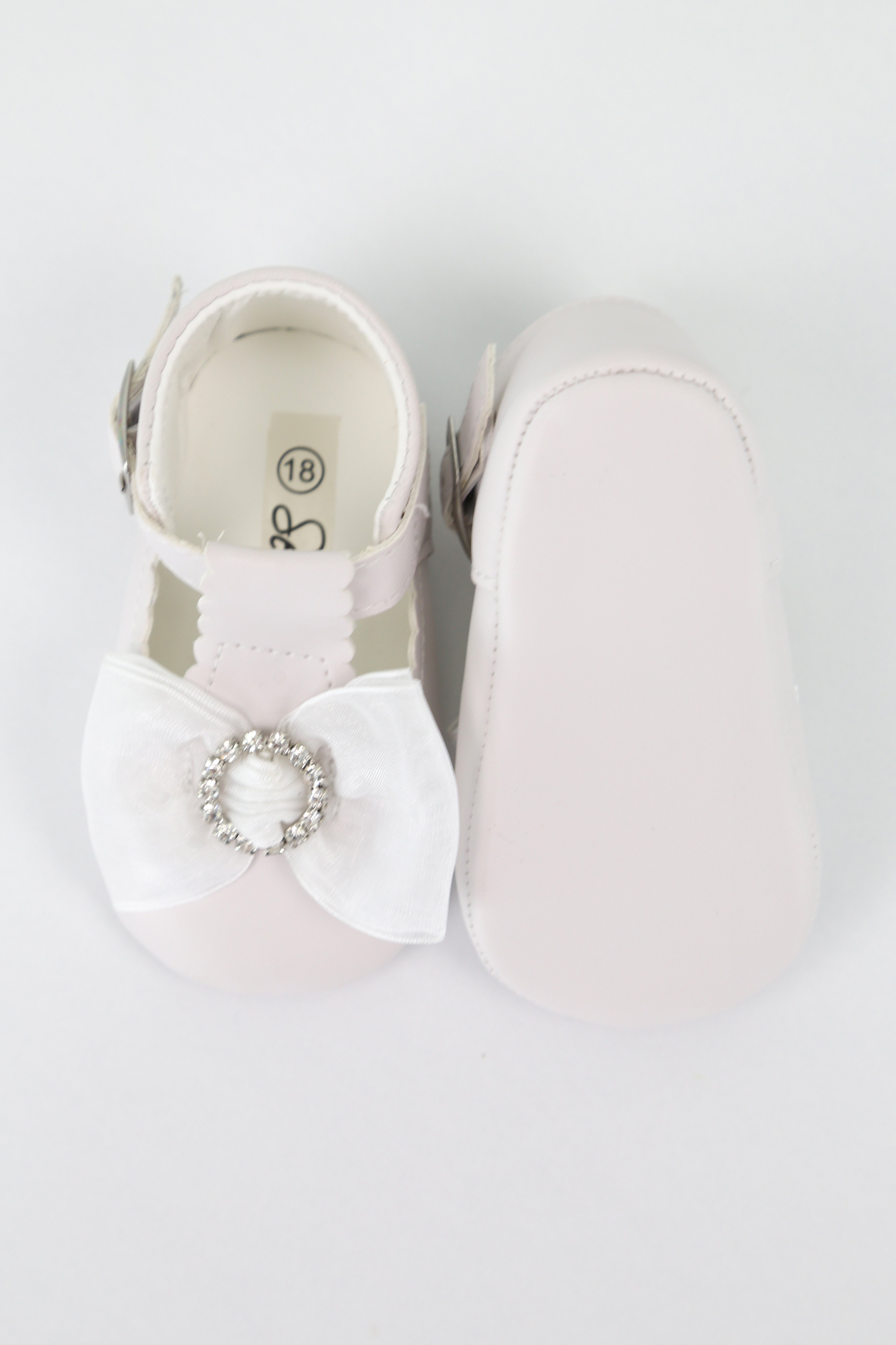 Baby Girls Rhinestones Christening Shoes - MILLIE