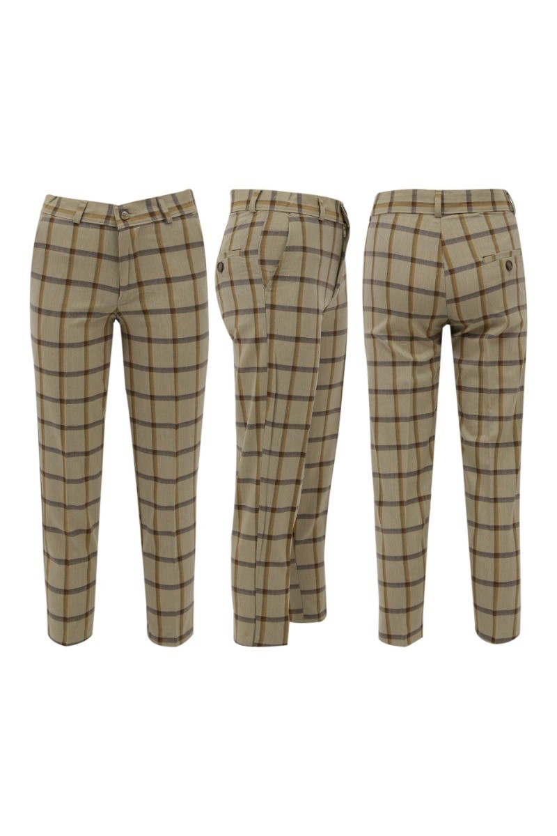 Boys Windowpane Check Suit 7 PC Set