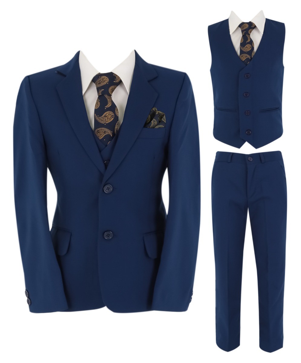 Boys 6 Piece All In One Formal Suit Set - RUN