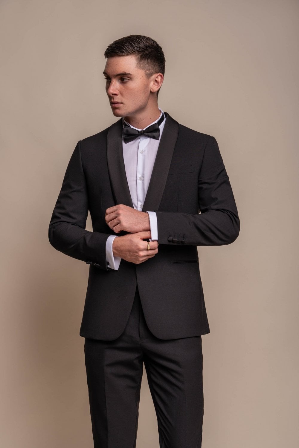 Men's Slim Fit Wool Blend Tuxedo Dinner Suit - ASPEN
