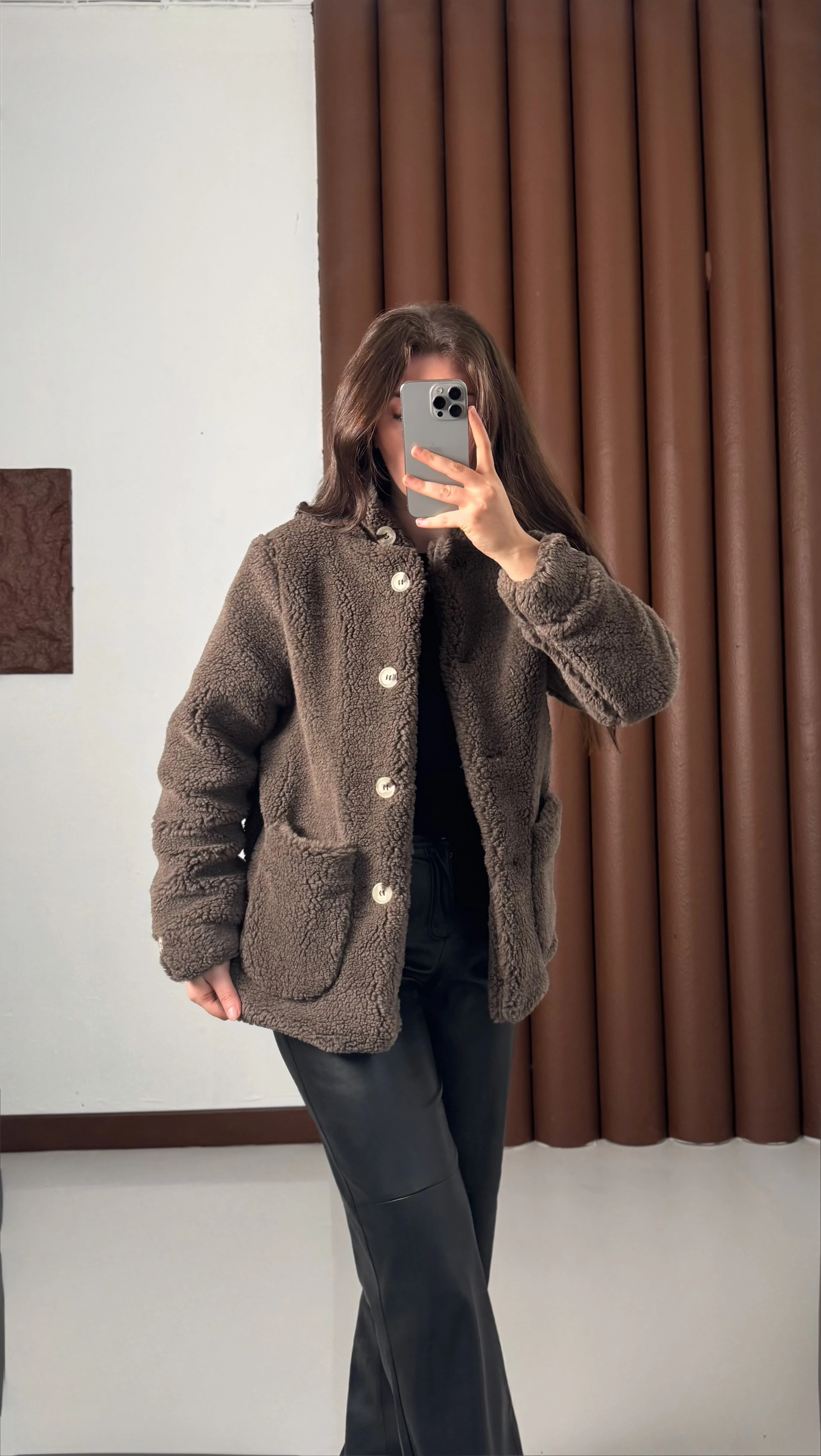 Teddy Kumaş Peluş Mont