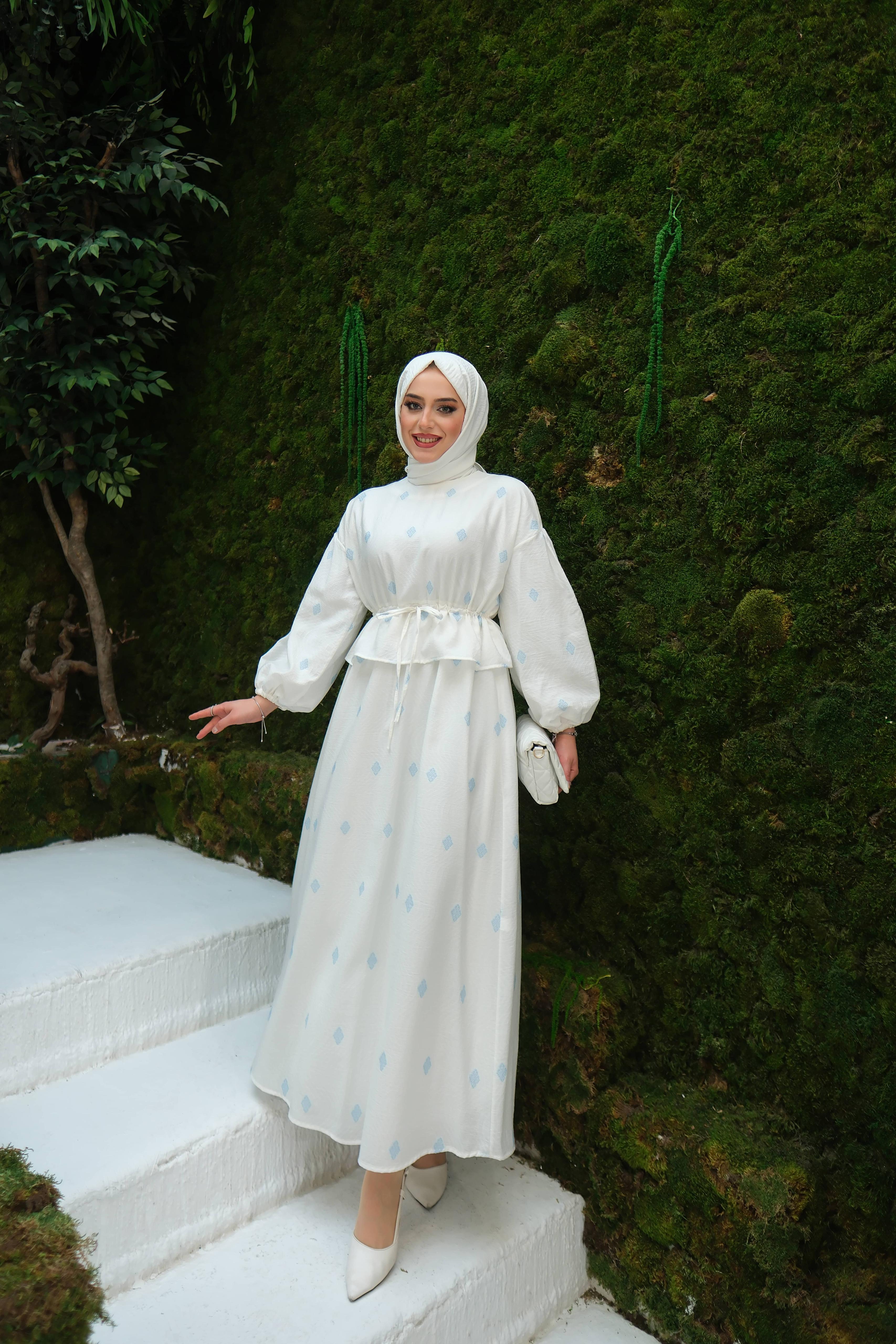 Sanys Elbise Mavi Detay ELB40