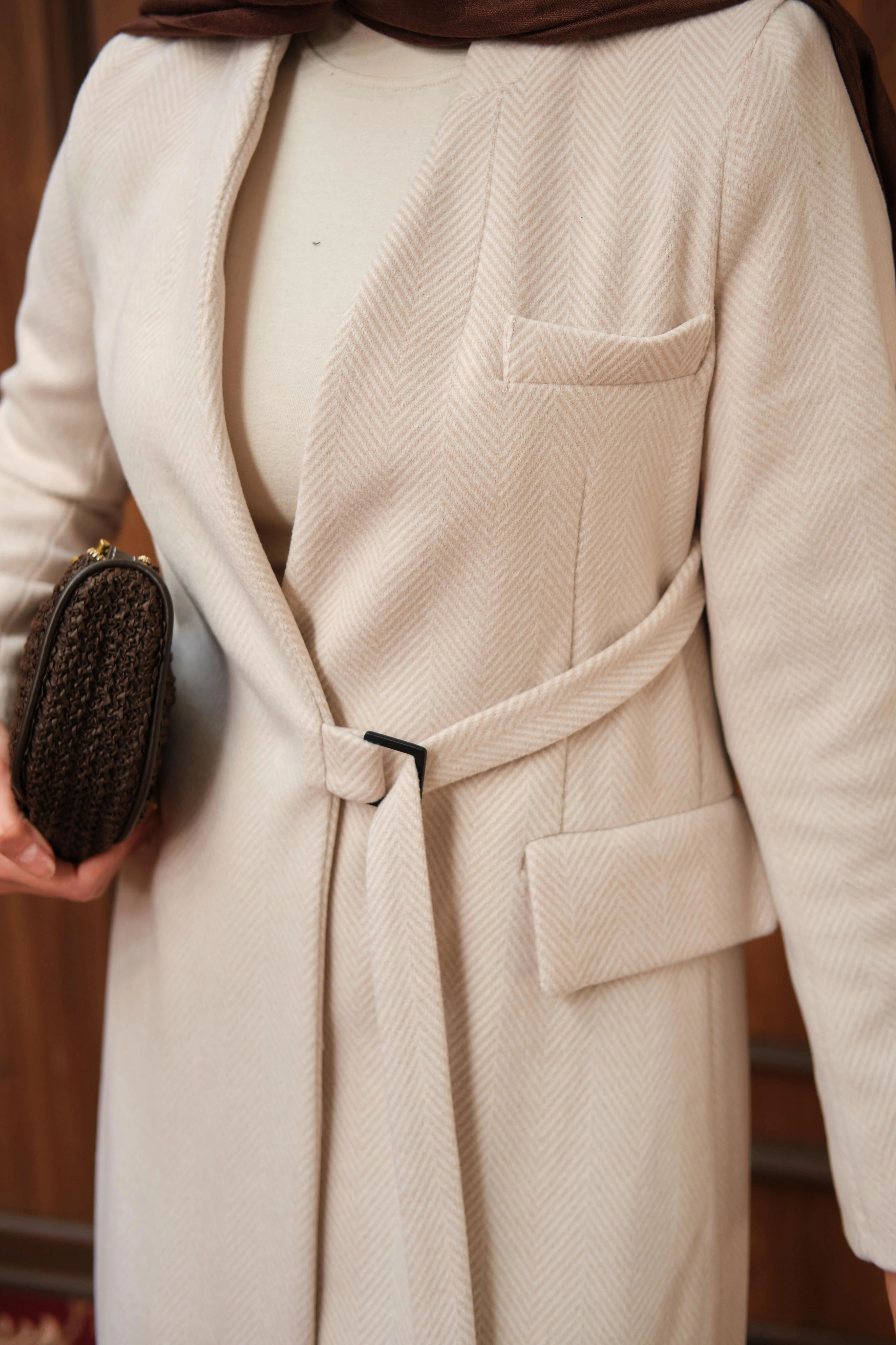 Alya Kuşaklı V Yaka Kaban-Taş