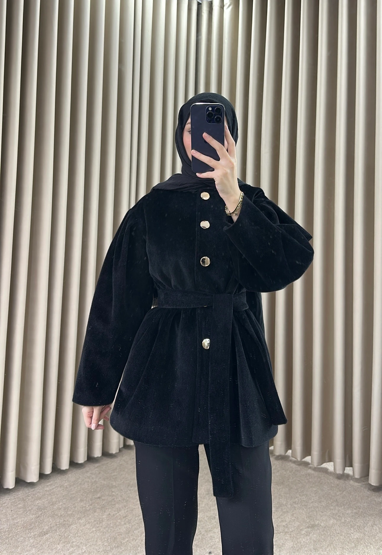 Sond Kaşe Kaban Siyah K73