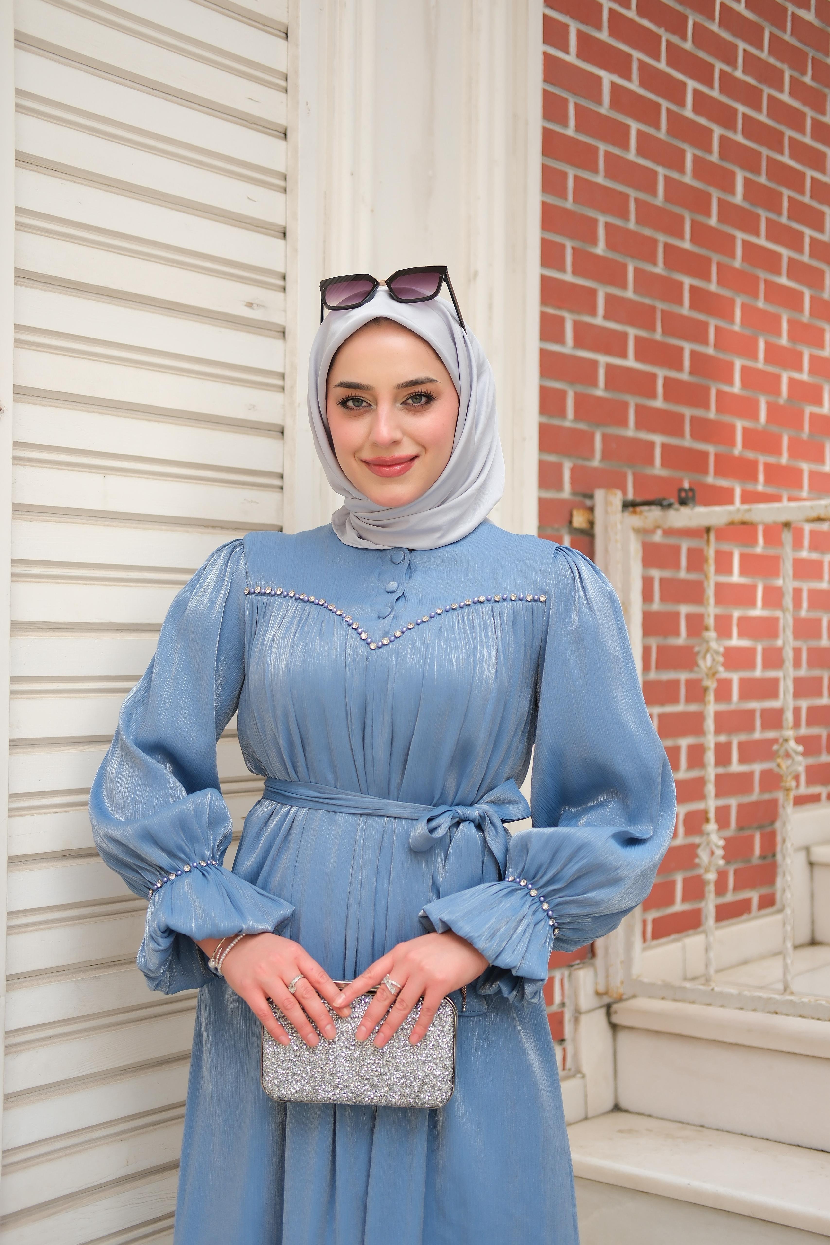Lasy Siina Elbise Bebe Mavi ELB42