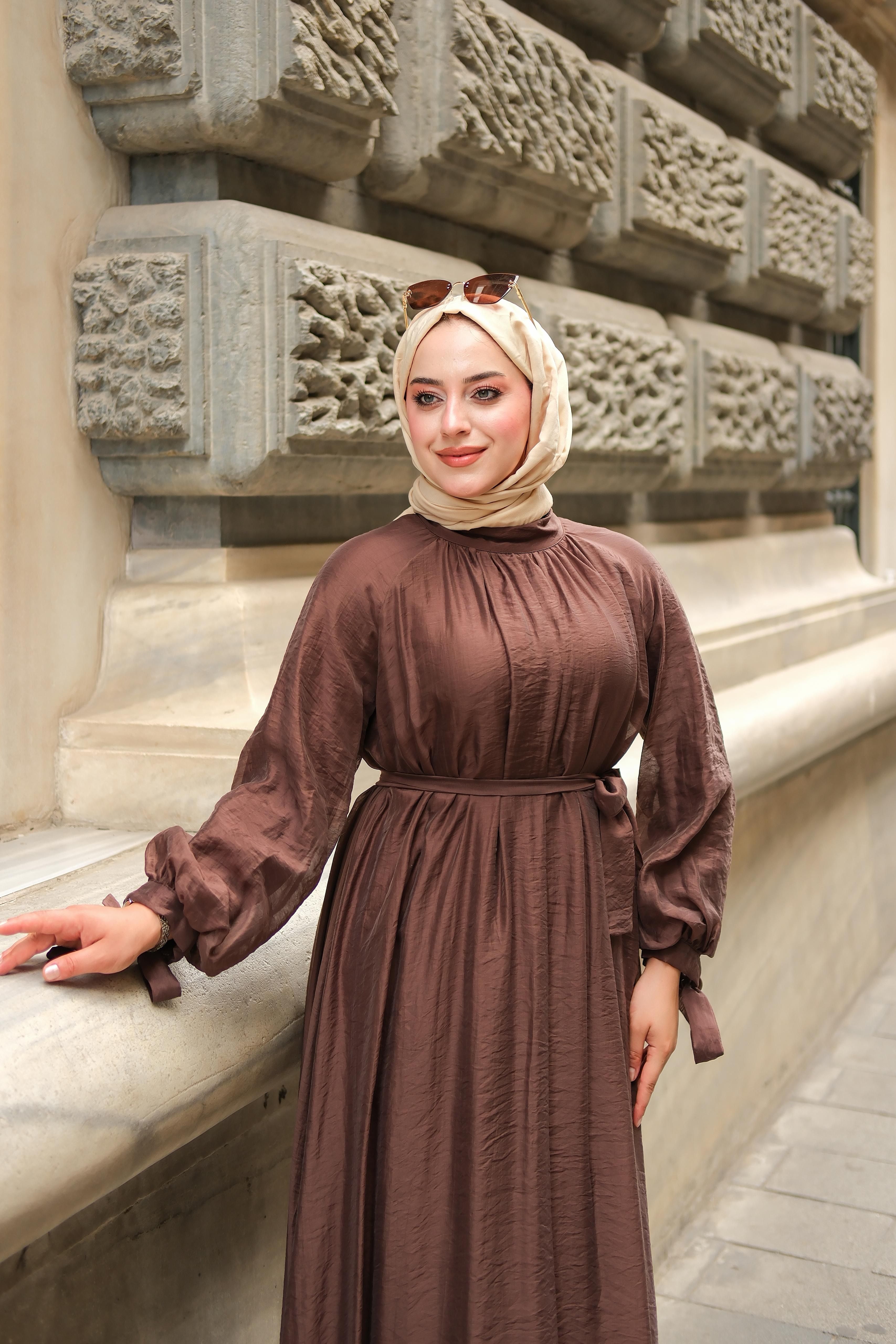 Bells Tiril Elbise Kahverengi ELB94