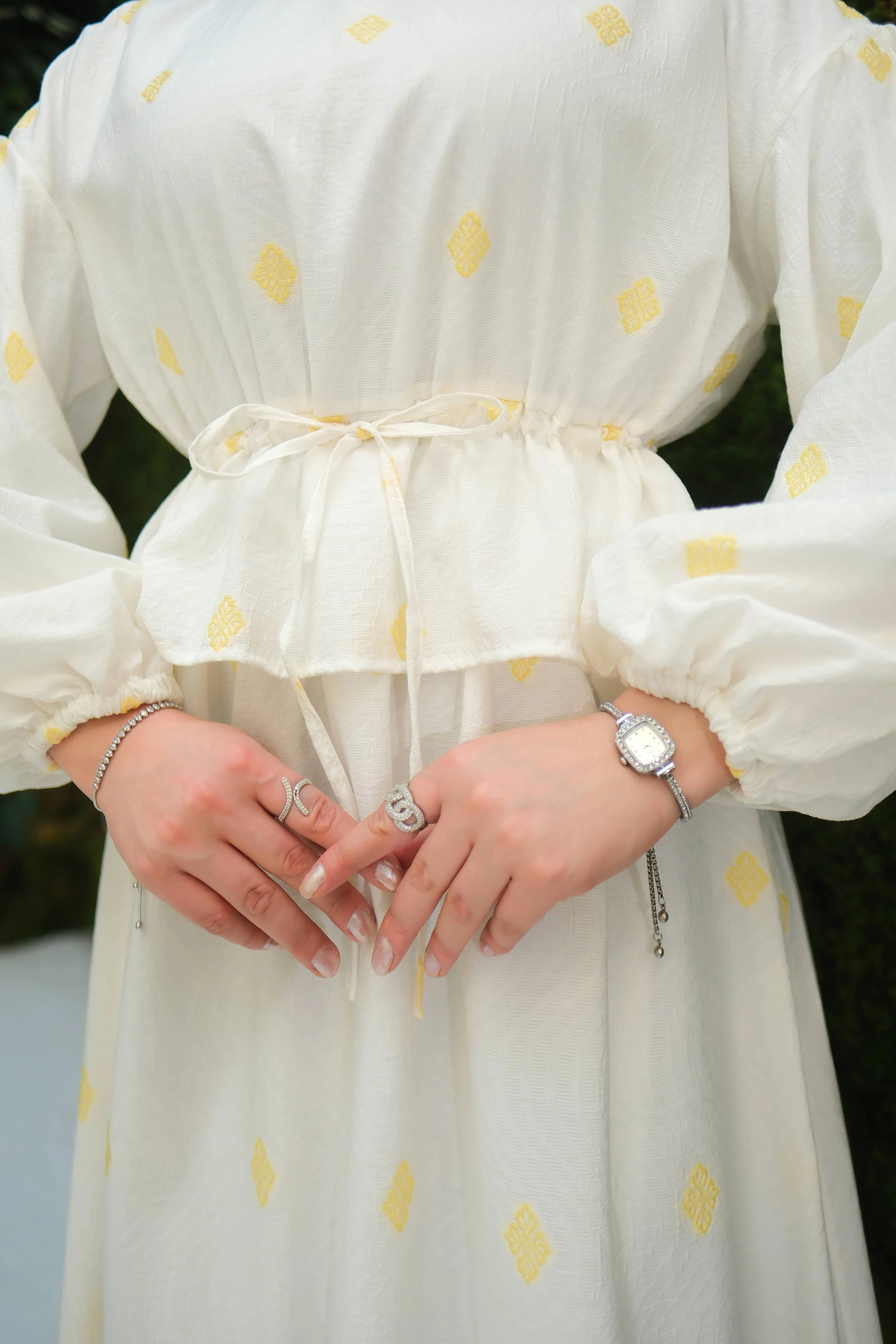 Sanys Elbise Sarı Detay ELB40