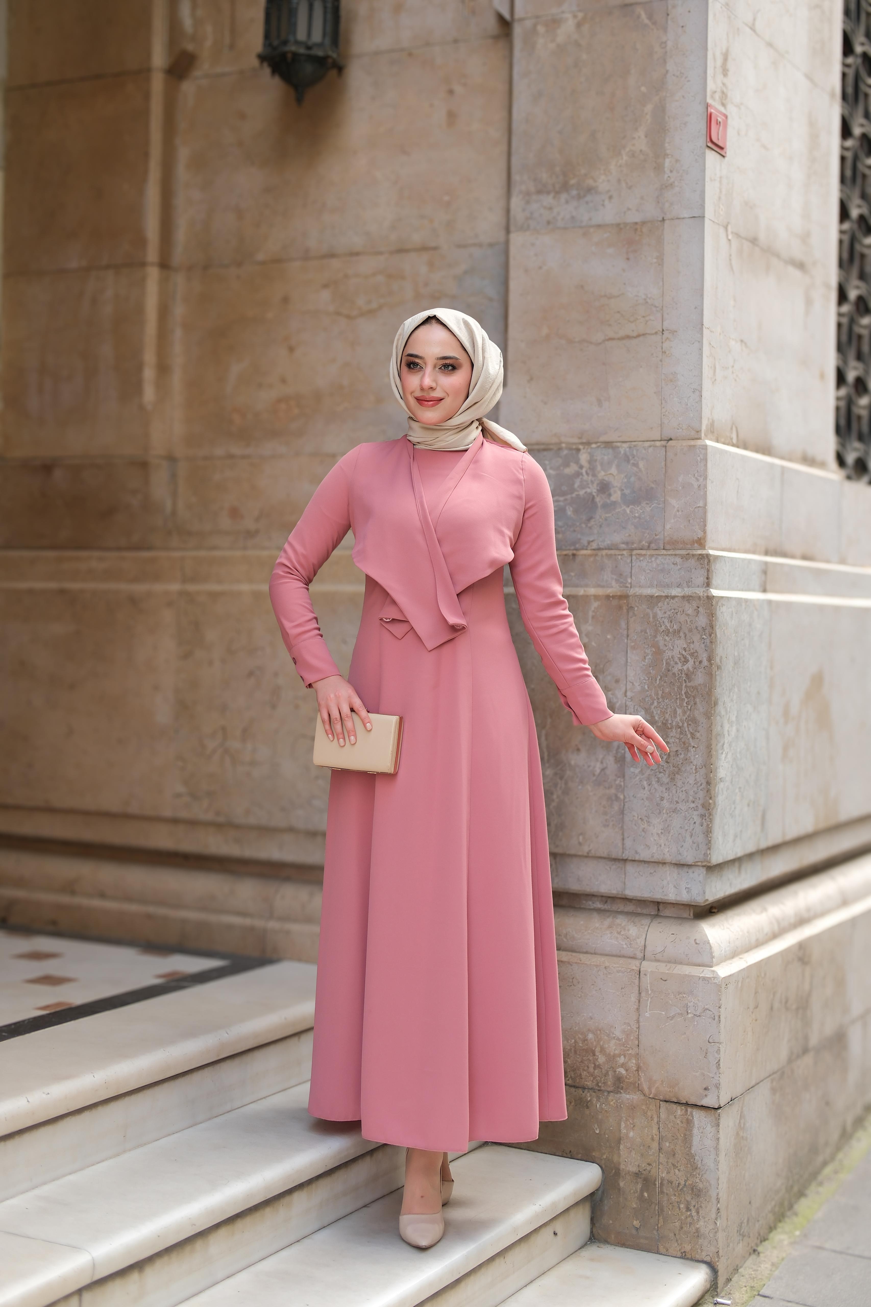 Cls 2 Lİ Elbise Toz Pembe ELB38