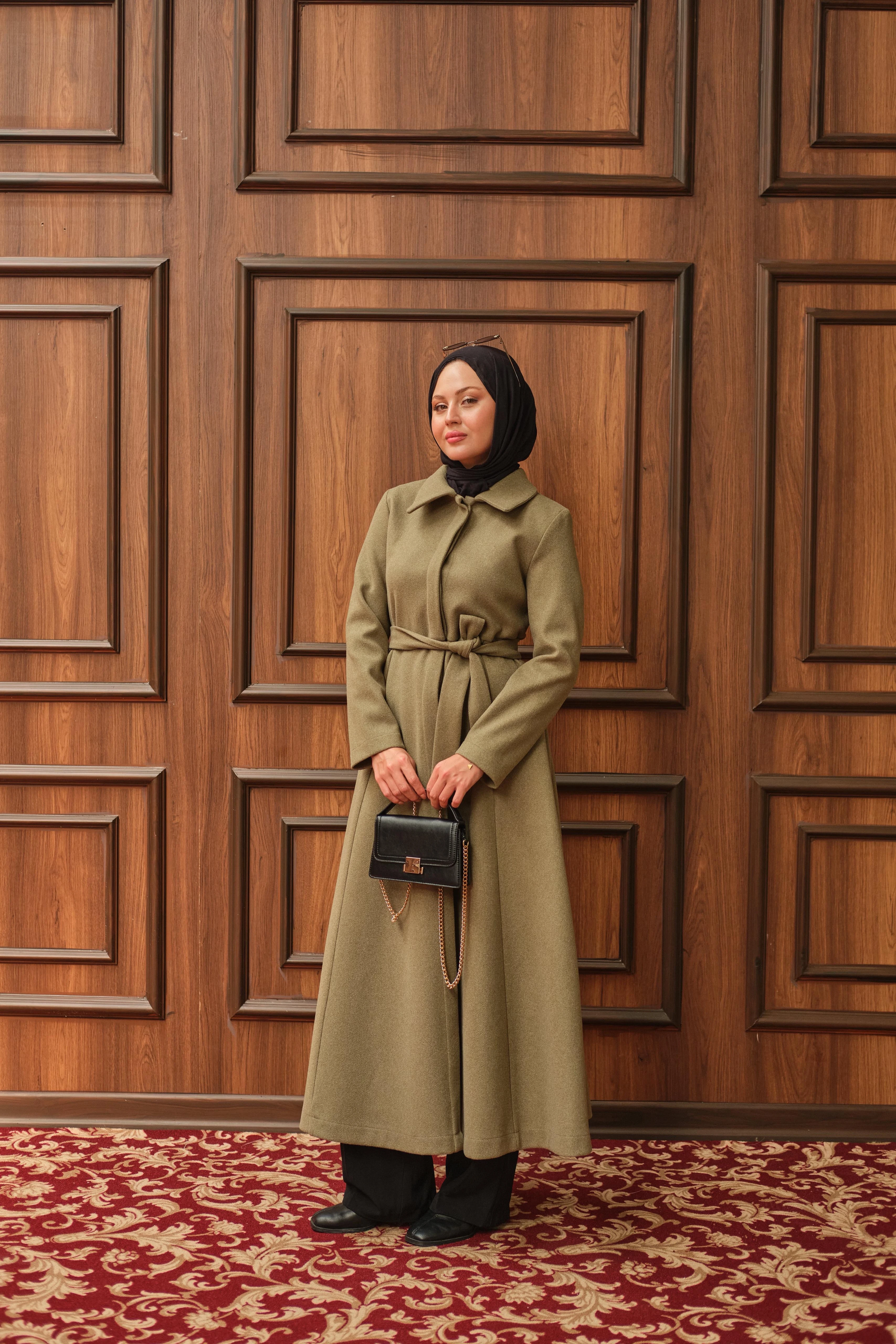 Elora Kaşe Kaban – Haki 