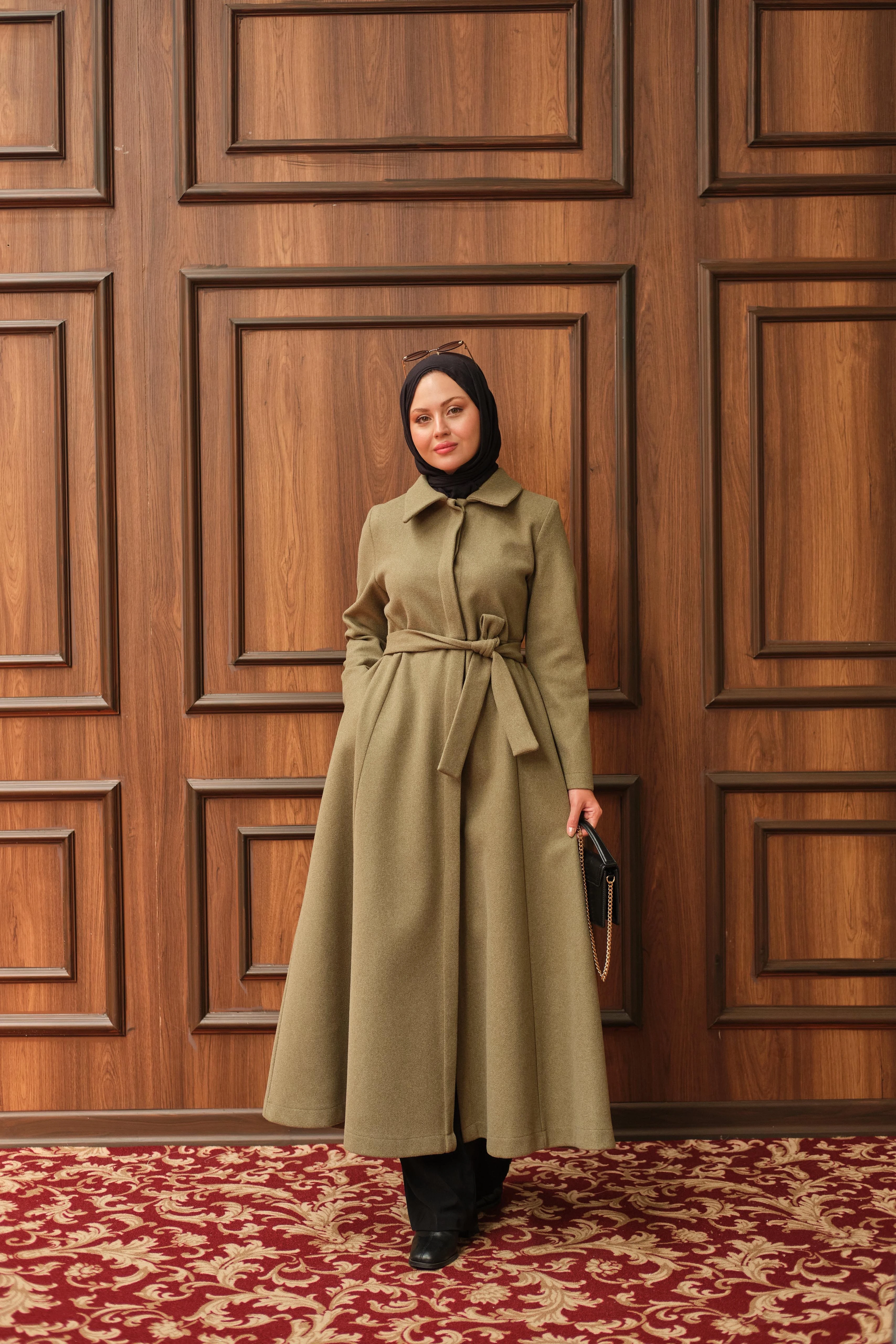 Elora Kaşe Kaban – Haki 