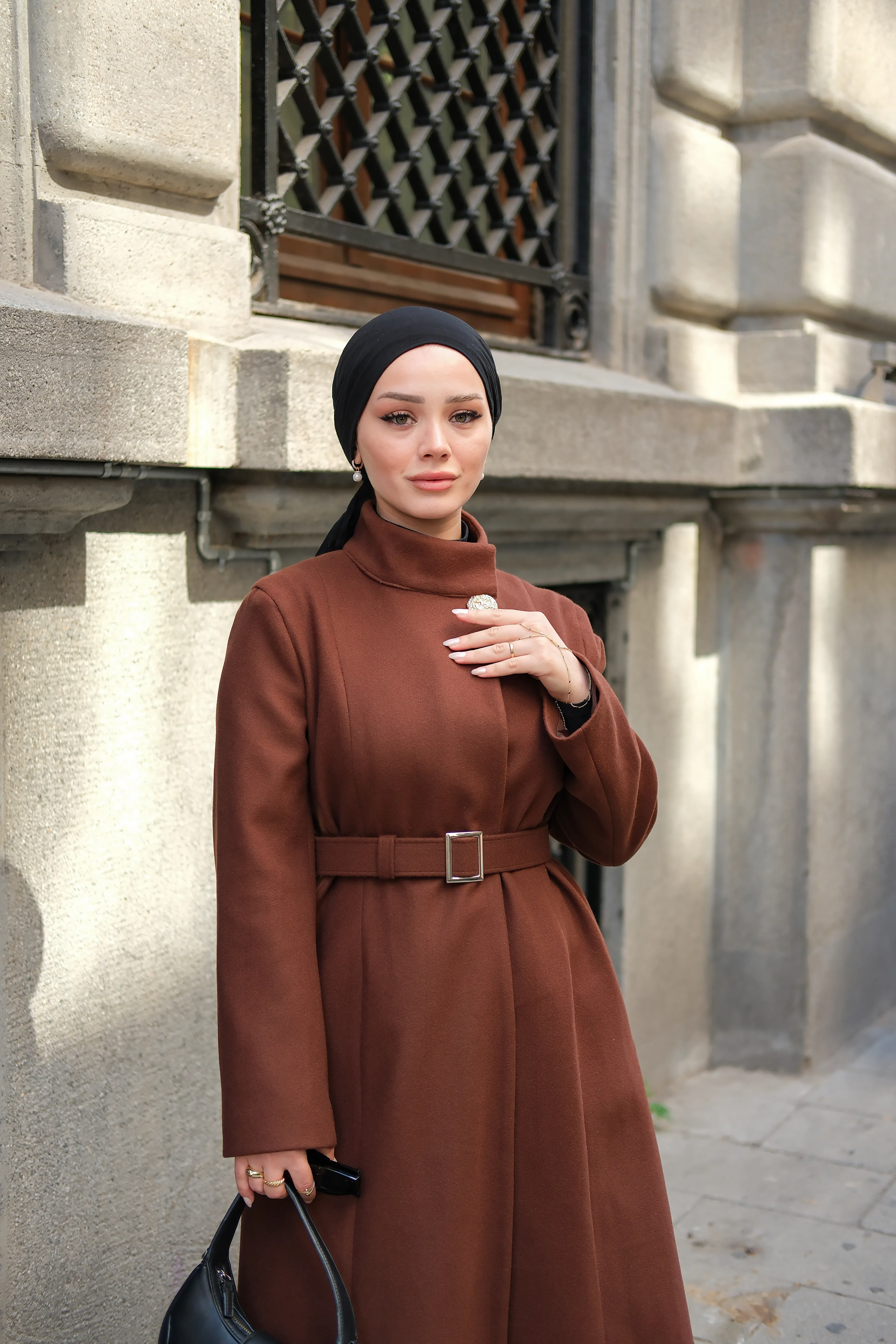 Clara Kaşe Kaban Acı Kahve 